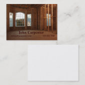 Nieuwe woning in aanbouw visitekaartje (Voorkant / Achterkant)