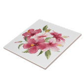 Nieuwe woning met florale moderne waterverf roze tegeltje (Zijkant)