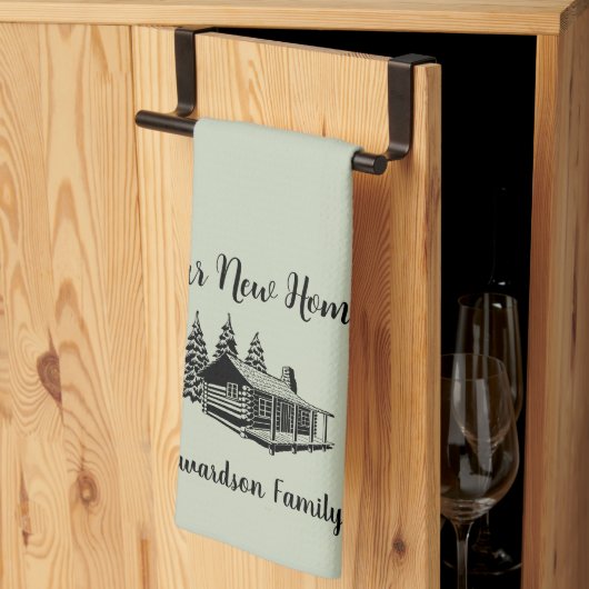 Nieuwe woning verhuizen naar nieuwe familienaam theedoek (Derde Gevouwen)