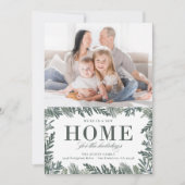 Nieuwe woning voor de feestdagen met bewegende aan feestdagenkaart (Voorkant)