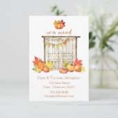 Nieuwe woning voor de Herfst, Herfstschuurdeur Kaart (Staand voorkant)