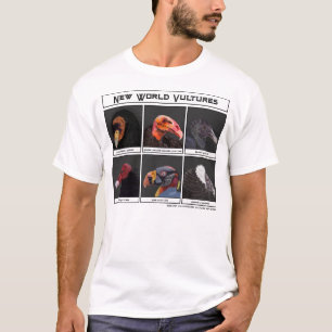 Nieuwe World Vultures Illustratie T-shirt