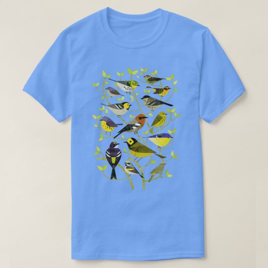 Nieuwe World Warblers 1 T-shirt (Design voorkant)