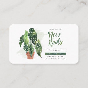 Nieuwe wortels die we hebben gemaakt, maken de aan visitekaartje