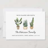 Nieuwe wortels geplant Onze familie is verhuisd Aankondiging (Voorkant)