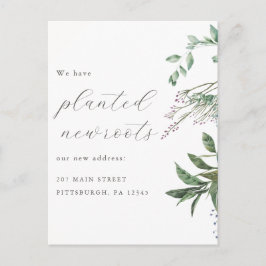 Nieuwe wortels geplant Wilde bloem Botanische Verh Briefkaart