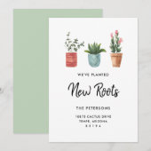 Nieuwe wortels I verhuisbericht kaart (Voorkant / Achterkant)