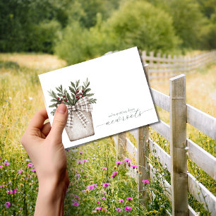 Nieuwe wortels neerzetten Bewegende Aankondiging Briefkaart