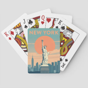 Nieuwe York City Speelkaarten Deck Vintage Reis