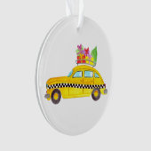 Nieuwe York Gele Taxi Kerstcadeaus Ornament (voorkant)