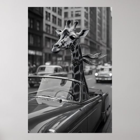 Nieuwe York Giraffe Poster (Voorkant)