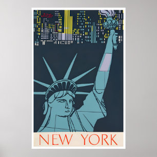 Nieuwe York Kunst NY Reisposter Vintage Print