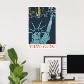 Nieuwe York Kunst NY Reisposter Vintage Print (Thuiskantoor)