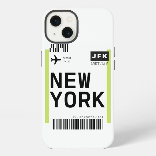 Nieuwe York Mini instapkaart iPhone Hoesje (Achterkant)