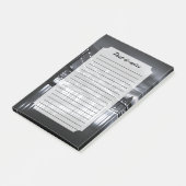 Nieuwe York Silhouet Brooklyn Bridge Monochroom Na Post-it® Notes (Schuin)