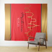 NIEUWE YORK SKYLINE BROADWAY Foto-Op achtergrond Wandkleed (In Situ (horizontaal))