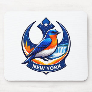 Nieuwe york staat vogel weerstand bluebird ny weer muismat