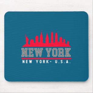 Nieuwe York Stad Mooie Silhouet _1 Muismat