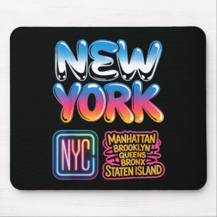 Nieuwe york stad silhouet bronx queens manhattan s muismat