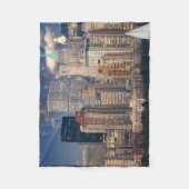 Nieuwe York Stad Silhouet vanaf Hudsonrivier Fleece Deken (Voorkant)