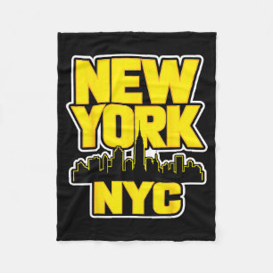 Nieuwe york stad skyline bronx queens manhattan st fleece deken