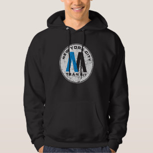 Nieuwe York Stad Transit Ondergrondse Trein Retro  Hoodie