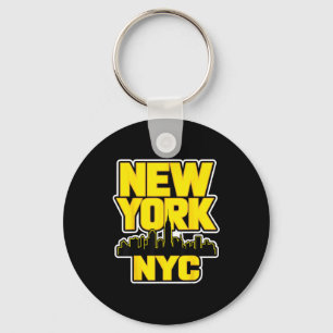 Nieuwe york stadssilhouet bronx queens manhattan s sleutelhanger