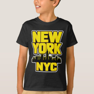Nieuwe york stadssilhouet bronx queens manhattan s t-shirt