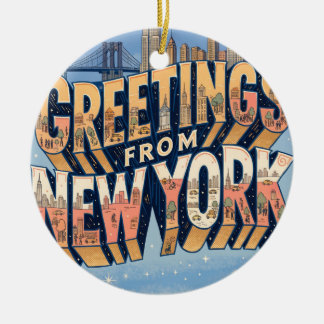Nieuwe York Standbeeld van Vrijheid Postkaart Kuns Keramisch Ornament