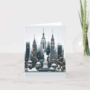 Nieuwe York Vakantie Elegantie - Aanpasbare kaart