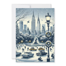 Nieuwe York Vakantie Elegantie - Aanpasbare kaart.