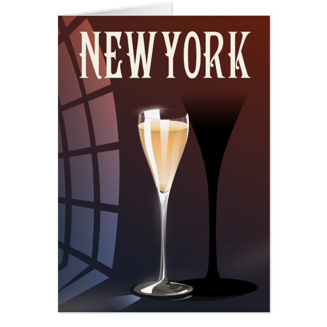 Nieuwe York wijn reisposter (Voorkant)