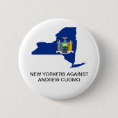 NIEUWE YORKERS TEGEN ANDREW CUOMO GOVERNOR BUTTON (Voorkant)