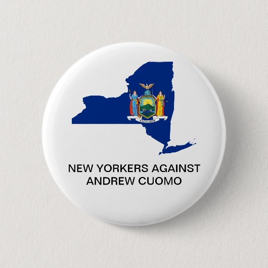 NIEUWE YORKERS TEGEN ANDREW CUOMO GOVERNOR BUTTON (Voorkant)