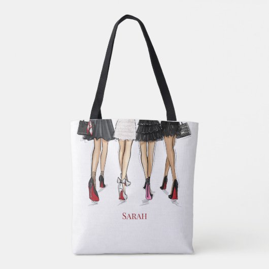 Nieuwe Yorkse Bruidsmeisjes Mode Custom Tote Bag (Achterkant)