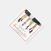 Nieuwe Yorkse Illustraties van Bachelorette Mode Servet (Hoek)