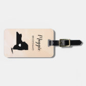 Nieuwe Yorkse kaart bagagelabel, huwelijksfeest we Bagagelabel (Voorkant horizontaal)