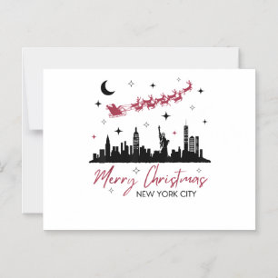 Nieuwe Yorkse Kersttrip, Prettig Kerstfeest Nieuw Magnetische Uitnodiging