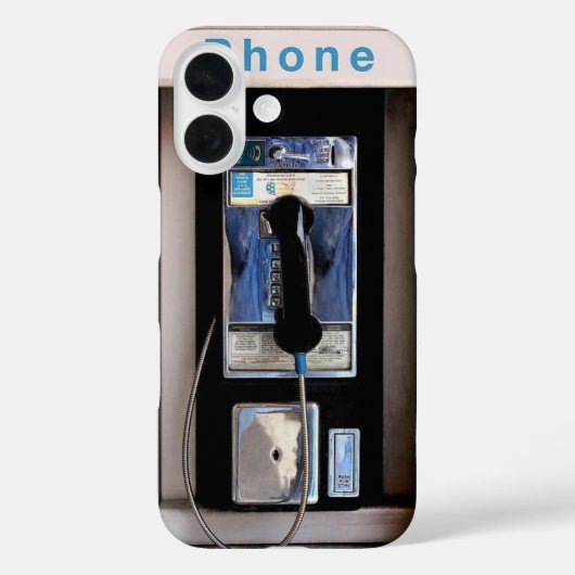Nieuwe Yorkse Openbare Betaaltelefoon, Retro Telef Case-Mate iPhone Case (Achterkant)