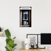 Nieuwe Yorkse Openbare Betaaltelefoon, Retro Telef Poster (Thuiskantoor)