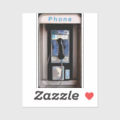 Nieuwe Yorkse Openbare Betaaltelefoon, Retro Telef Sticker (Vel)