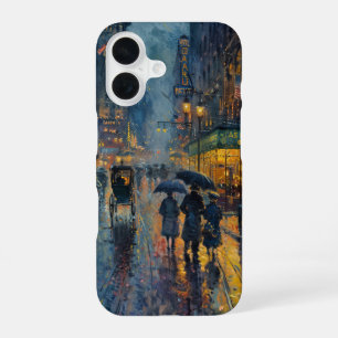 Nieuwe Yorkse Regen iPhone 16 Hoesje