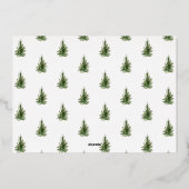 Nieuwe zakelijke kerst folie feestdagenkaart (Achterkant)