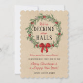 Nieuwe zalen decoderen | Rustic Kraft Holiday Movi Feestdagenkaart (Voorkant)