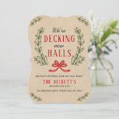 Nieuwe zalen decoderen | Rustic Kraft Wreath Feestdagenkaart (Staand voorkant)