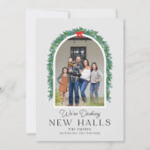 Nieuwe zalen die de officiële feestdag van de aank feestdagenkaart (Voorkant)