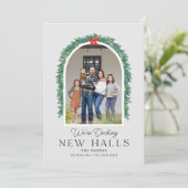 Nieuwe zalen die de officiële feestdag van de aank feestdagenkaart (Staand voorkant)