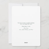 Nieuwe zalen die we met kerst hebben bewogen feestdagenkaart (Achterkant)