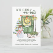 Nieuwe zalen feestelijke kerstdeur in bedwang aankondiging (Staand voorkant)