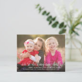 Nieuwe zalen kerstfeestdagen voor feestdagen aankondiging (Staand voorkant)